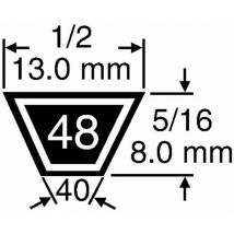 Novotrak Rasentraktor Riemen 8-10-11-26' 754-0195 680054 - MTD