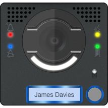 Façade pour module audio-vidéo avec bouton simple Came 62030080