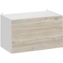 Cuisineandcie - Mueble alto de cocina Eco Nogal Blanqueado 1 puerta abatible l 60 cm