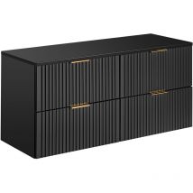 Mueble bajo lavabo 120cm encimera Adriel Negro