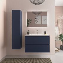 Salgar - Mueble baño Bequia 80cm y lavabo Azul 80x45x56