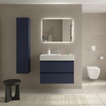 Salgar - Mueble baño Bequia 80cm y lavabo Azul 80x45x66
