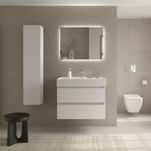 Salgar - Mueble baño Bequia 80cm y lavabo Blanco 80x45x66