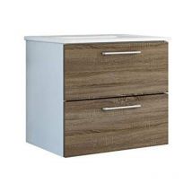 Kassia - Mueble baño Start 60 cm blanco roble + lavabo