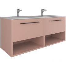 Kassia - Mueble baño + lavabo Soho l 120 x a 50 x p 45 cm Rosa