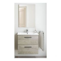 Mueble Baño 2 Cajones Kit 60 Cm.