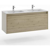 Kassia - Mueble baño + lavabo doble Tribeca l 120 x a 50 x p 45 cm