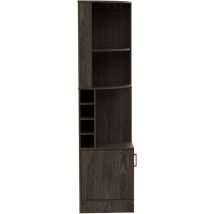 Tuhome Concept - Mueble bar esquinero Syrah, con soporte para copas