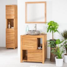 Wanda Collection - Mueble cuarto de baño de teca maciza Cosy 70 cm