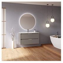 Conjunto mueble + lavabo SUKI - AMIZUVA Color: Nogal arenado - Medidas: 60 cm