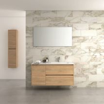 Ctesi - Mueble de baño tagus 100cm hera 1 puerta y 2 cajones + lavabo