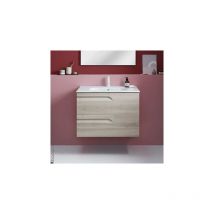 Royo - vitale Mueble de Baño con Lavabo 2 Cajones Blanco Nature - Medida: 60 cms - Medida: 60 cms - ref: C0072397