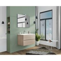 Salone - Mueble de baño Cm. 80 nuevo roble salpicado