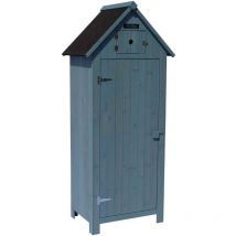 Habitat Et Jardin - Mueble de jardín 'Cabanon' - 77 x 54,5 x 179 cm - Azul cielo -