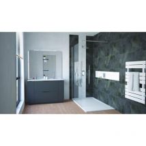Ondee - Mueble de baño palermo - 120cm - gris antracita - Lacado - Entregado en kit