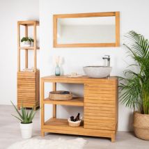 Mueble de teca para cuarto de baño Courchevel 100 cm