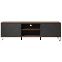 Trendteam - Mueble de tv con 2 puertas y 2 nichos L183 cm - Montez