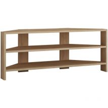 Toilinux - Mueble de tv de esquina con 3 estantes L114 cm - Thales
