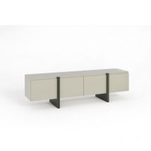 Mueble de tv queen 180 cm 2D 2 puertas abatibles en cashmere / grafito