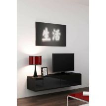 Azura Home Design - Mueble tv vigo en varios colores 140 cm - Color: Negro
