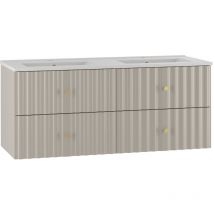 Petits-meubles - Mueble doble lavabo encastrado 120cm Izae Cachemira