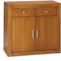 Moblit - Aparador de 2 puertas,Pino Macizo, Color Cerezo, Medidas, 86x91x42 cm (Alto/Ancho/Fondo). Kynus -Nova