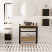 MUEBLE BANDEJA Y CAJÓN - HIERRO - Muebles - 89x44x83CM