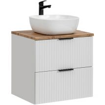 Petits-meubles - Mueble lavabo individual 60cm Adriel Blanco