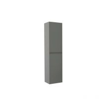 Mueble de baño suspendido colección max - Entregado montado - columna 40cm - gris brillante