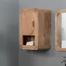 Wanda Collection - Mueble para cuarto de baño armario de baño de teca Retro 44 cm