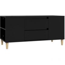 Mueble para TV madera contrachapada negro 102x44,5x50 cm vidaXL