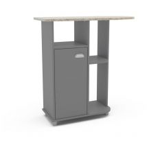Mueble planchador Md-Asfeld2 acabado gris, 91cm(alto) 90.5m(ancho) 36.5m(largo)