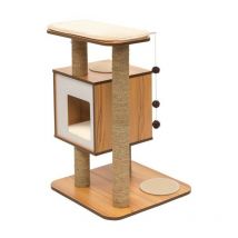 Cat It - Mueble Rascador para Gatos Catit Vesper Base Blanco