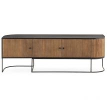 Mueble televisión md-Boris 3 puertas acabado madera de mango, 160cm(ancho) 55cm(alto)40cm(largo)