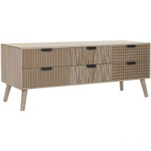 Fijalo - Mueble Tv Abeto Mdf 120X40X47 Marron MB199182