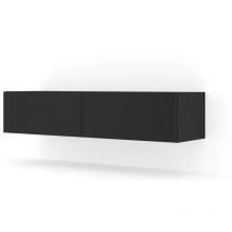 Mueble de tv colgante bingo 140 cm negro mate