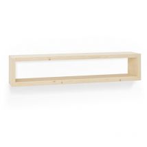 Decowood - Mueble de tv de madera maciza en tono natural de 200x30cm