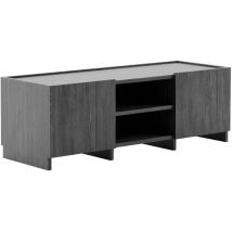 Plykit - Mueble para tv Saba - Madera nordica negra