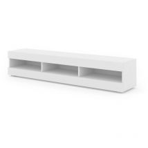 Salone Srl - Mueble de tv manta 160 cm colgante o con patas blanco mate