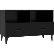 Helloshop26 - Mueble tv multimedia estantería para televisión buffet para televisión comedor salón dormitorio 80 x 36 x 50 cm madera contrachapada