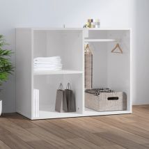 Torana - Mueble vestidor madera contrachapada brillo 80x40x65 cm