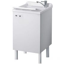 Negrari - Mueble y lavadero color blanco 50x45 cm mod. Eco