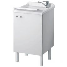 Negrari - Mueble y lavadero color blanco 50x50 cm mod. Eco