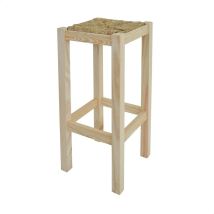 Mueblear - Banqueta rústica alta sin barniz