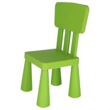 Mueblear - Silla infantil plástico 30x30x64 cm - Verde