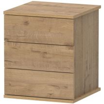 Muebles Pitarch - Mesita 3 Cajones Dana Roble gold - ref: 14036-ME