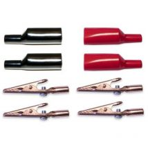 010012 Kit morsetti a coccodrillo Rosso, Nero 1 kit - Mueller Electric