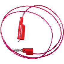 BU-2030-A-24-2 Messleitung Bananenstecker 4 mm Krokoklemmen 0.6 m Rot 1 St. - Mueller Electric