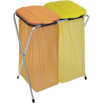 Ecofix Müllsackständer 2-fach mit Deckel für Müllsäcke von 60 - 130 Liter - Masta