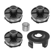 Trimec - mufushan bobines de remplacement pour tondeuses à gazon, accessoires pour : DUR181, DUR141, DUR180Z, DUR181Z - (3 pièces bobine + 1 pièce